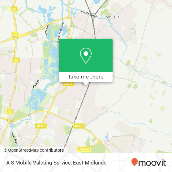 A S Mobile Valeting Service map