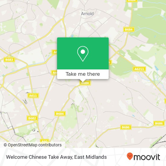 Welcome Chinese Take Away map