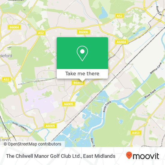 The Chilwell Manor Golf Club Ltd. map