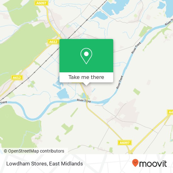 Lowdham Stores map
