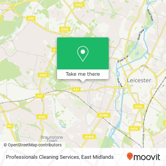 Professionals Cleaning Services map
