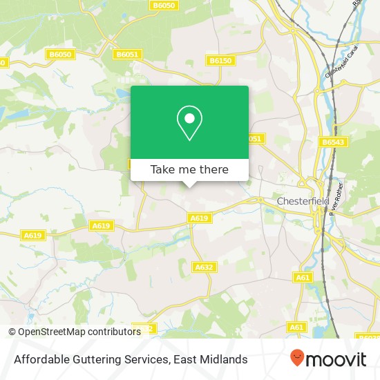 Affordable Guttering Services map