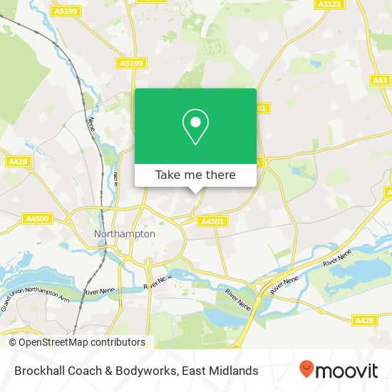 Brockhall Coach & Bodyworks map