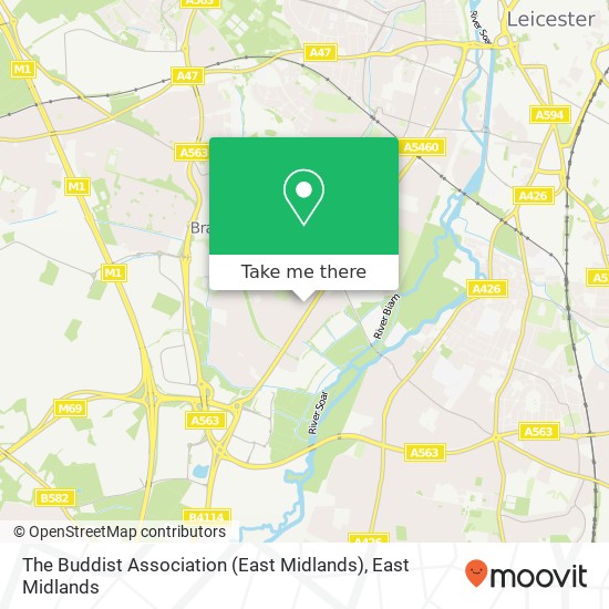 The Buddist Association (East Midlands) map