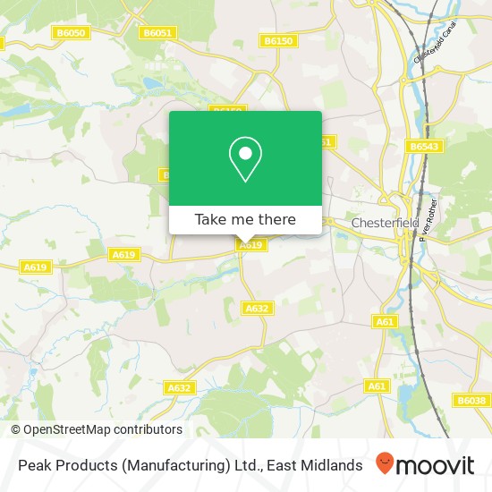 Peak Products (Manufacturing) Ltd. map