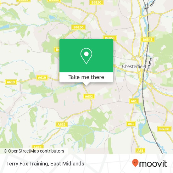 Terry Fox Training map