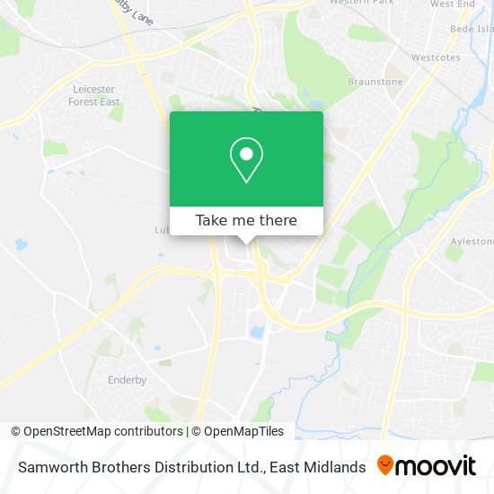 Samworth Brothers Distribution Ltd. map
