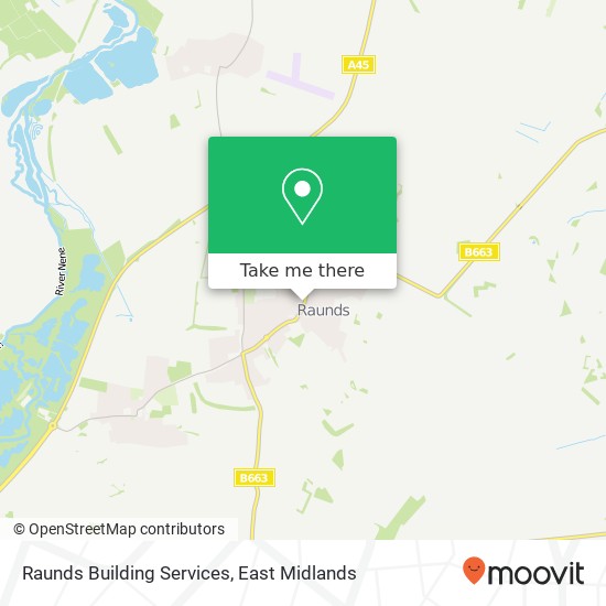 Raunds Building Services map