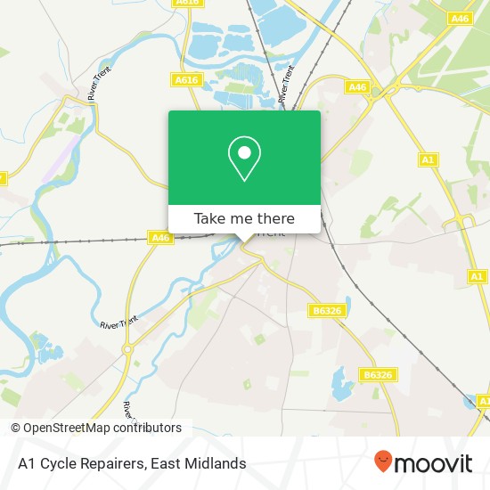 A1 Cycle Repairers map