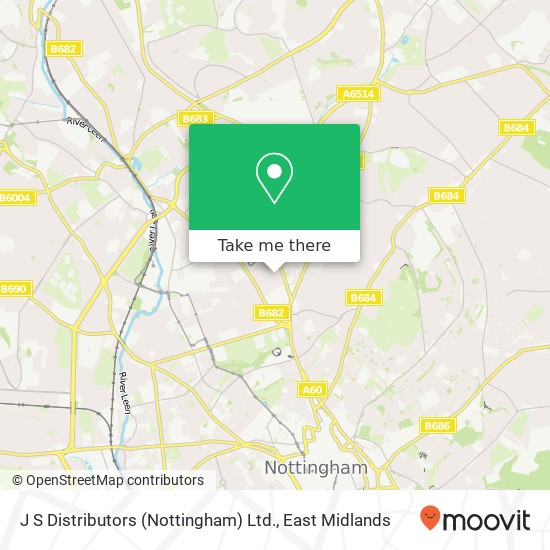 J S Distributors (Nottingham) Ltd. map