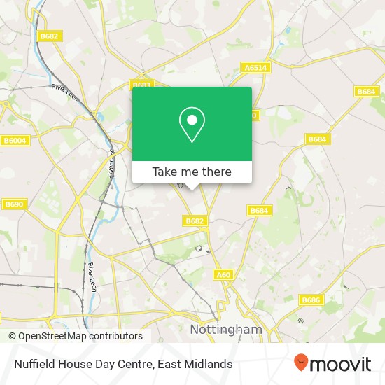 Nuffield House Day Centre map