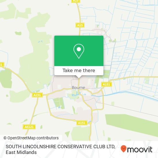 SOUTH LINCOLNSHIRE CONSERVATIVE CLUB LTD map