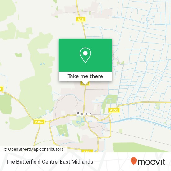 The Butterfield Centre map