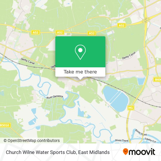 Church Wilne Water Sports Club map
