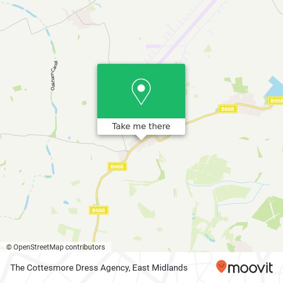 The Cottesmore Dress Agency map