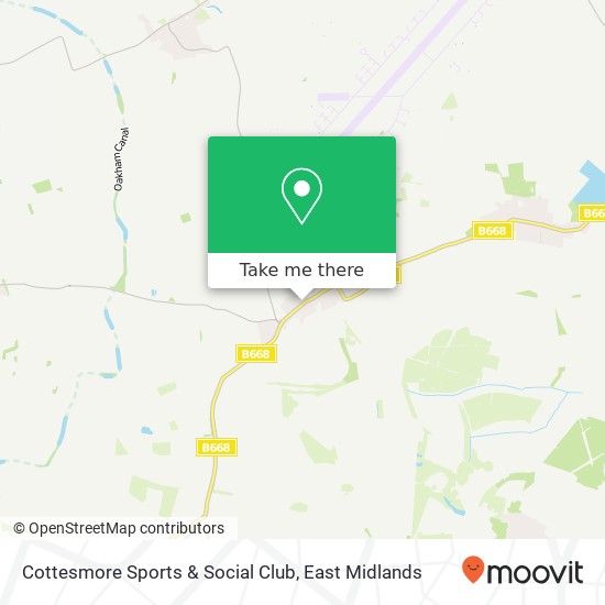 Cottesmore Sports & Social Club map