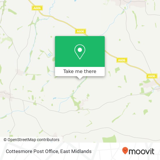 Cottesmore Post Office map