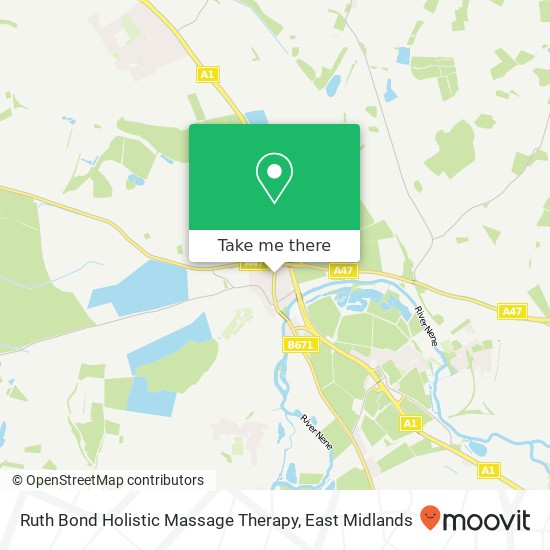 Ruth Bond Holistic Massage Therapy map