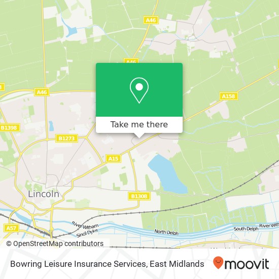 Bowring Leisure Insurance Services map
