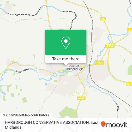 HARBOROUGH CONSERVATIVE ASSOCIATION map