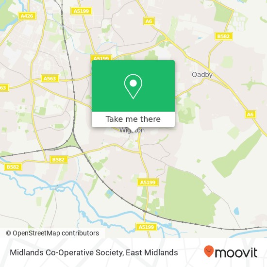 Midlands Co-Operative Society map