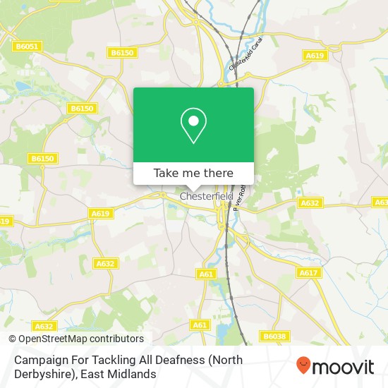 Campaign For Tackling All Deafness (North Derbyshire) map