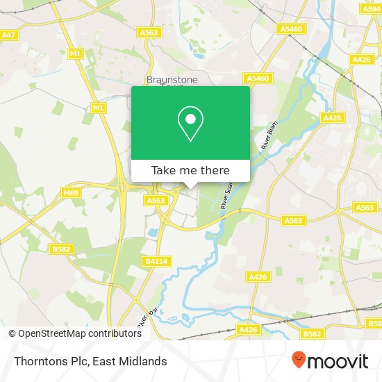 Thorntons Plc map