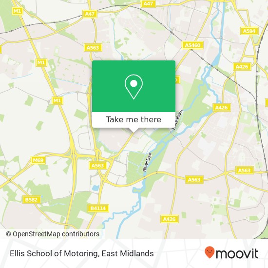 Ellis School of Motoring map