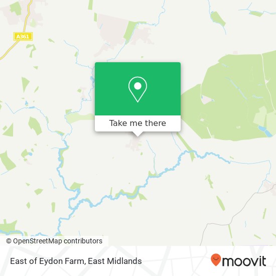 East of Eydon Farm map