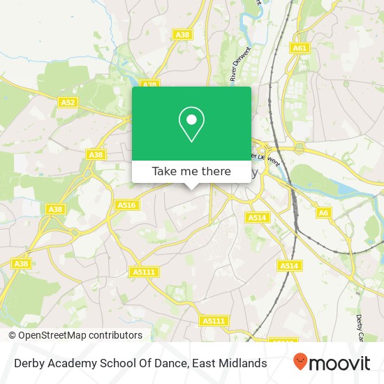 Derby Academy School Of Dance map