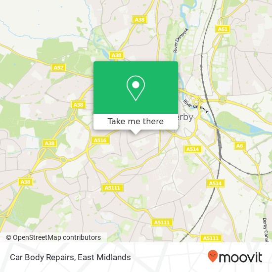 Car Body Repairs map