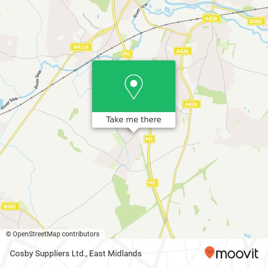 Cosby Suppliers Ltd. map