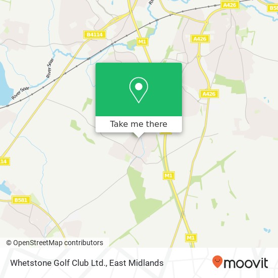 Whetstone Golf Club Ltd. map