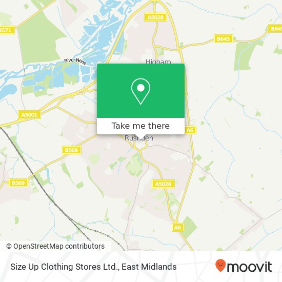 Size Up Clothing Stores Ltd. map