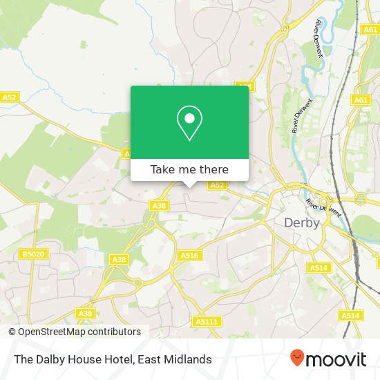 The Dalby House Hotel map