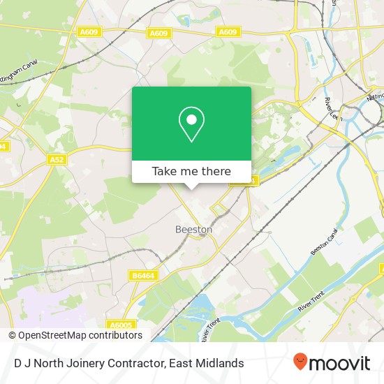 D J North Joinery Contractor map