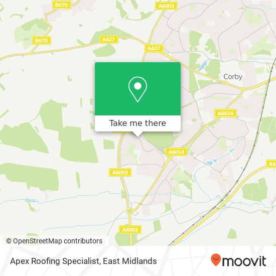 Apex Roofing Specialist map