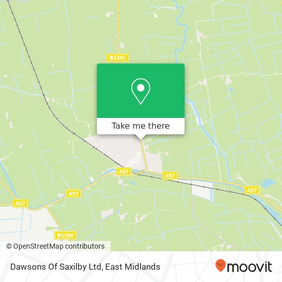 Dawsons Of Saxilby Ltd map