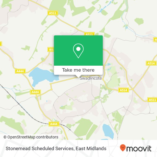 Stonemead Scheduled Services map
