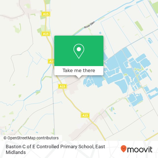 Baston C of E Controlled Primary School map