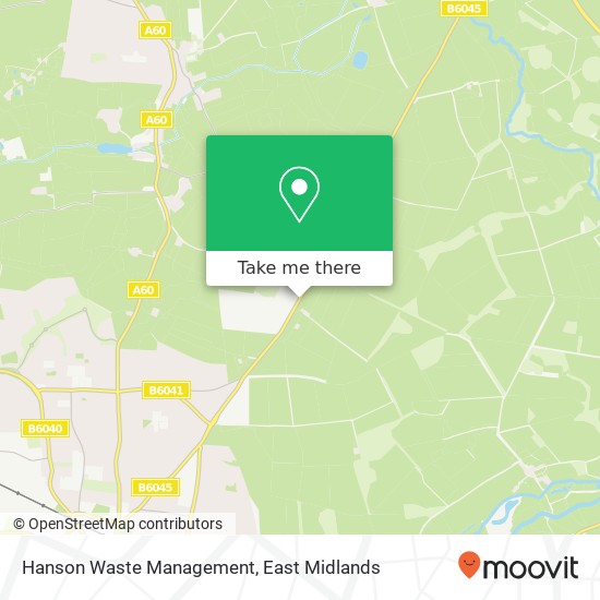 Hanson Waste Management map