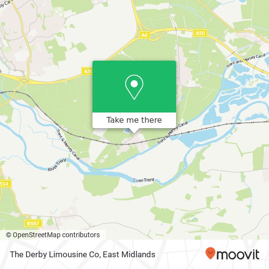 The Derby Limousine Co map