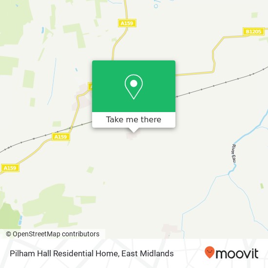 Pilham Hall Residential Home map