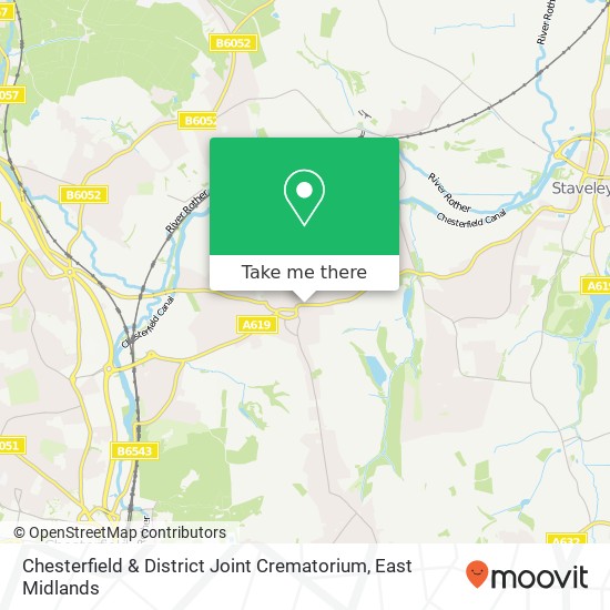Chesterfield & District Joint Crematorium map