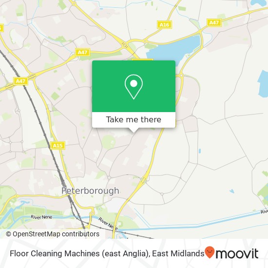 Floor Cleaning Machines (east Anglia) map