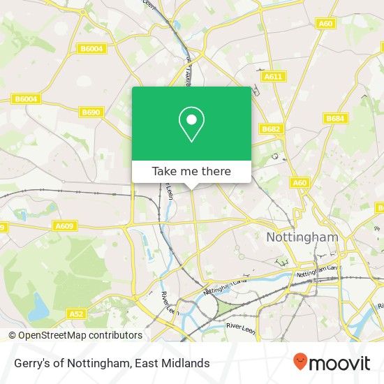 Gerry's of Nottingham map