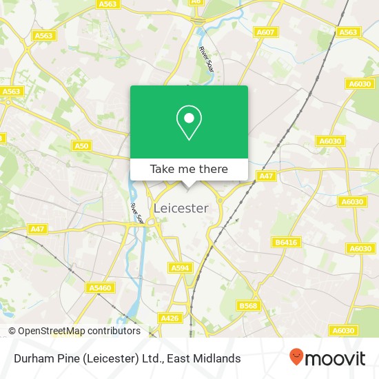 Durham Pine (Leicester) Ltd. map