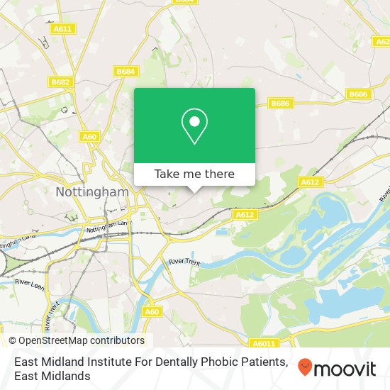 East Midland Institute For Dentally Phobic Patients map