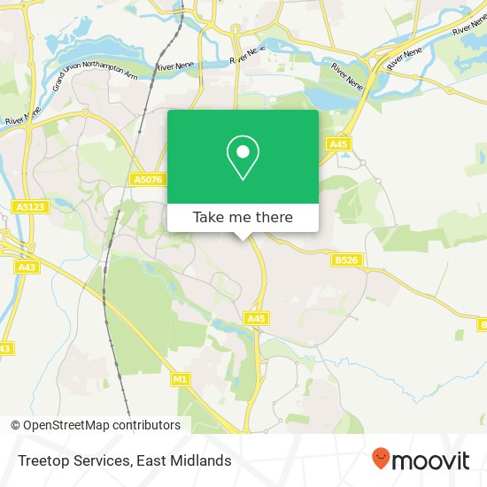 Treetop Services map