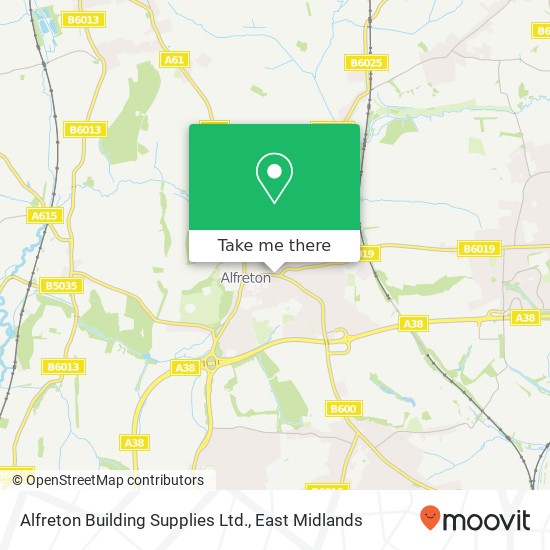 Alfreton Building Supplies Ltd. map